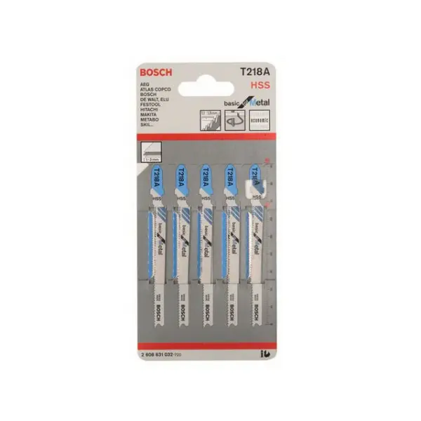 Лобзикові пилки Bosch T218A (5шт)