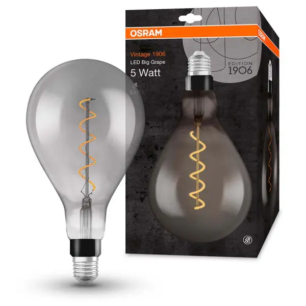 Світлодіодна лампа Osram 1906 LED BGRP 5W/818 230V FIL SM E27 4х1 (4058075269903) - фото №1 Світлодіодна лампа Osram 1906 LED BGRP 5W/818 230V FIL SM E27 4х1 (4058075269903) - фото №1