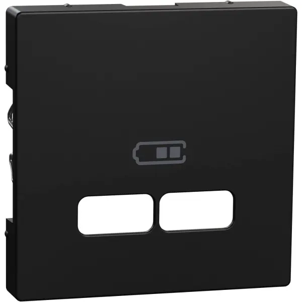 Накладка USB розетки Schneider Electric Merten System M MEG4367-0403 (черная матовая) Накладка USB розетки Schneider Electric Merten System M MEG4367-0403 (черная матовая)