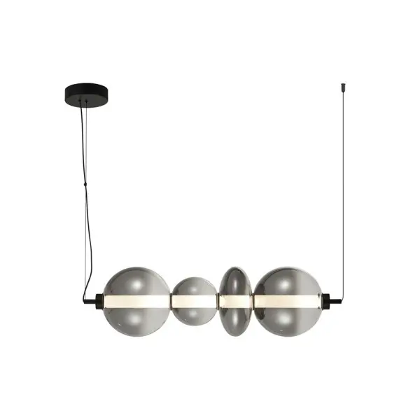 Підвісний світильник, люстра Italux PND-24352-36W-BK-SG Sonte LED 1x36W 3000K 4425Lm IP20 димчастий