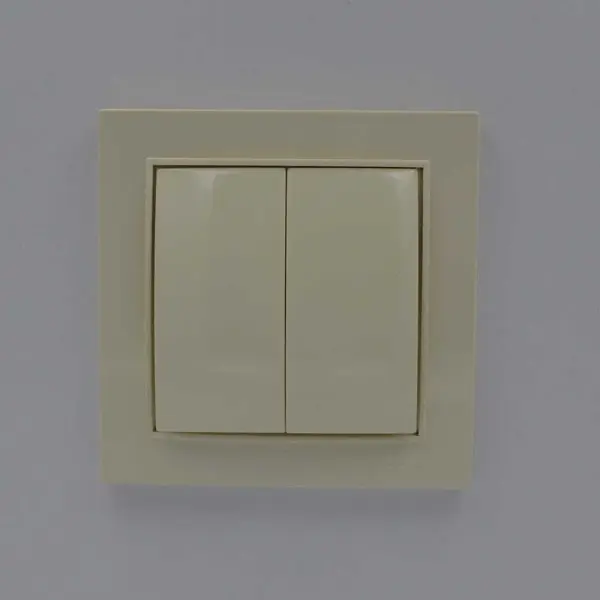 Вимикач Nilson Thor кремовий 2кл ( 27121003 ) - фото №1