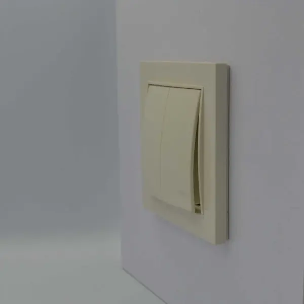 Вимикач Nilson Thor кремовий 2кл ( 27121003 ) - фото №2