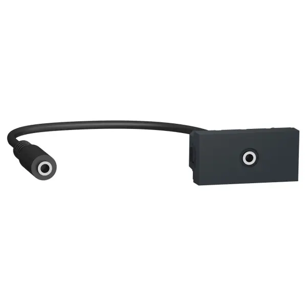 Аудіо розетка Schneider Electric NU343354 Mini jack 1М (антрацит) - фото №1 Аудіо розетка Schneider Electric NU343354 Mini jack 1М (антрацит) - фото №1