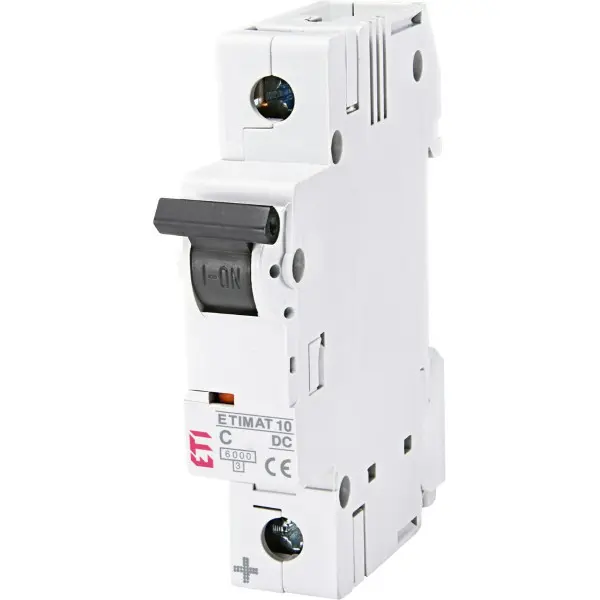 Автоматический выключатель ETI 002137704 ETIMAT 10 DC 1p C 1A (6kA)