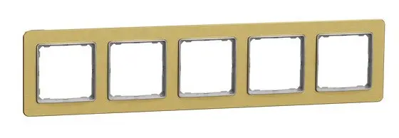 П'ятипостова рамка Schneider Electric Sedna Elements Sedna Elements матове золото SDD371805