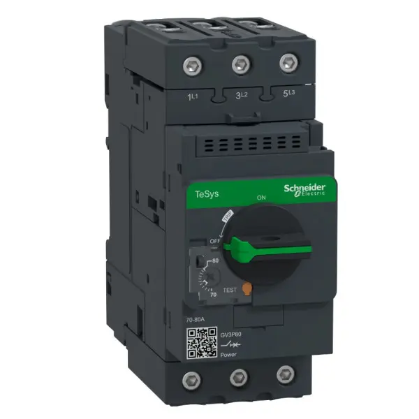 Автомат защиты двигателя Schneider Electric GV3P80 24-32 с комбинированным расцеплением Автомат защиты двигателя Schneider Electric GV3P80 24-32 с комбинированным расцеплением