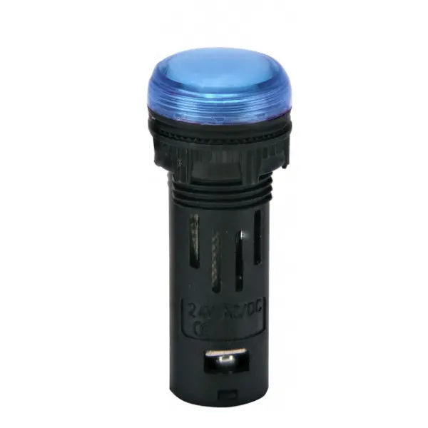 Сигнальна лампа LED ETI ECLI-16-024C-B 24В AC/DC Ø16мм синя матова (4771603)