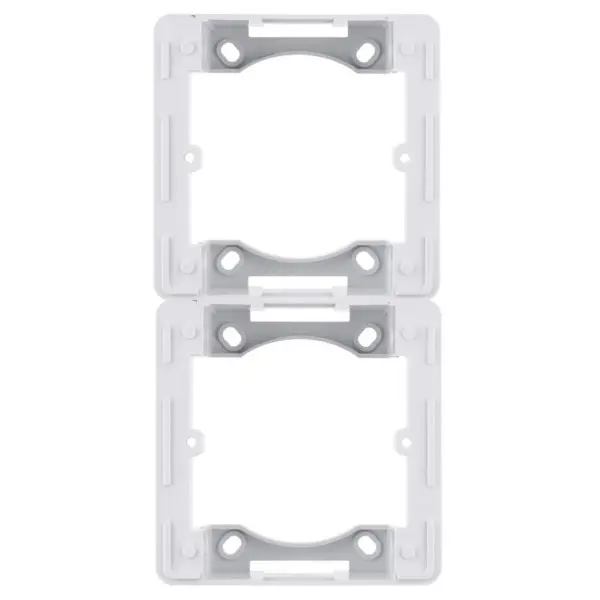 Адаптер Hager WL5820 Lumina-Intense 2Х з/в (білий)