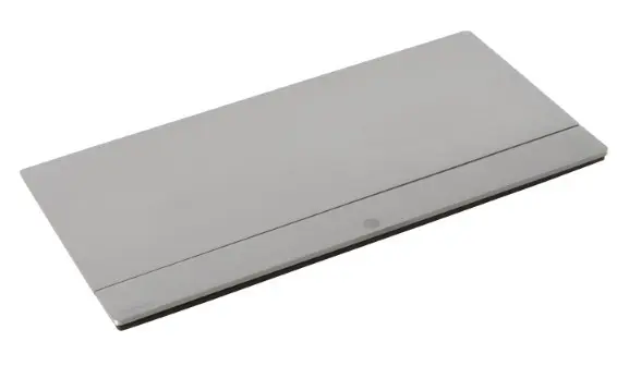 Лючок із висувним блоком Legrand на 8 модулів (654808) нержавіюча сталь - фото №1