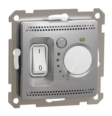 Термостат теплої підлоги Schneider Electric Sedna Design алюміній SDD113507 Термостат теплої підлоги Schneider Electric Sedna Design алюміній SDD113507