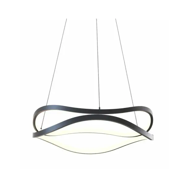 Подвесной светильник, люстра Zuma Line MD7864-2S-3BT Harley Led 1x31W 3000K 3600Lm IP20 Черный - фото №1 Подвесной светильник, люстра Zuma Line MD7864-2S-3BT Harley Led 1x31W 3000K 3600Lm IP20 Черный - фото №1