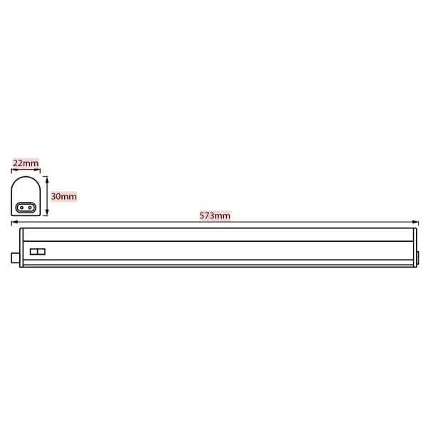 Линейный светодиодный светильник Osram Switch Batten 0,6M 8Вт/840 LEDV (4058075266742) - фото №1 Линейный светодиодный светильник Osram Switch Batten 0,6M 8Вт/840 LEDV (4058075266742) - фото №1