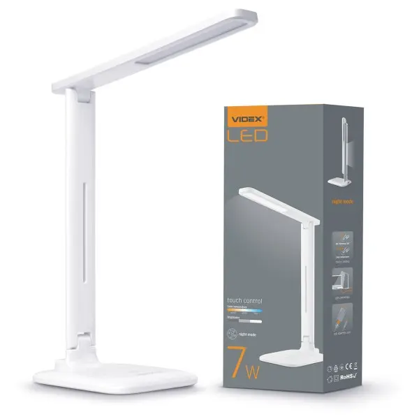 Настольный LED светильник Videx 7Вт 3000-5500K (VL-TF02W) - фото №4