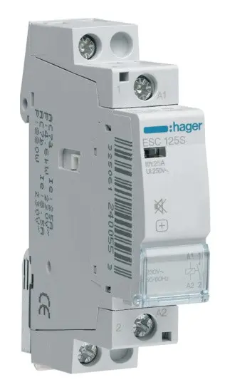 Контактор 25A ESC125 (1НО, 230В) 1м Hager Контактор 25A ESC125 (1НО, 230В) 1м Hager