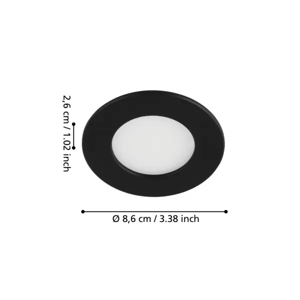 Точковий світильник Eglo 99142 Fueva 5 LED 1x2.7W 3000K 330Lm IP20 чорний - фото №3 Точковий світильник Eglo 99142 Fueva 5 LED 1x2.7W 3000K 330Lm IP20 чорний - фото №3