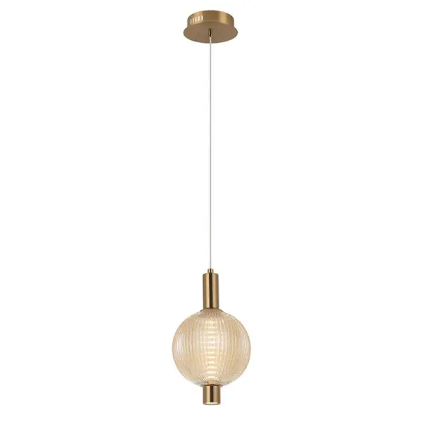 Подвесной светильник, люстра Italux PND-83631-1-AB-AMB Lenti LED 1x7W 3000K 553Lm IP20 янтарный - фото №2