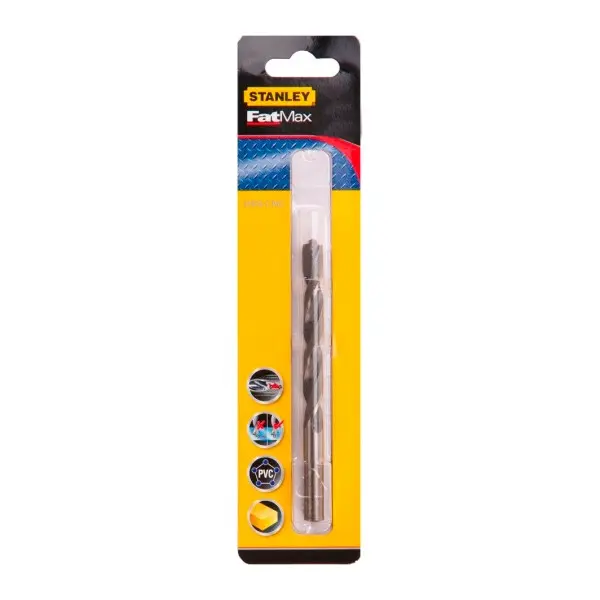 Свердло по металу Stanley STA51108 HSS-CNC 10х133/87мм у блістері - фото №1