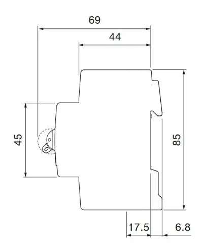 Автоматический выключатель ABB SH203-C16 тип C 16А - фото №4