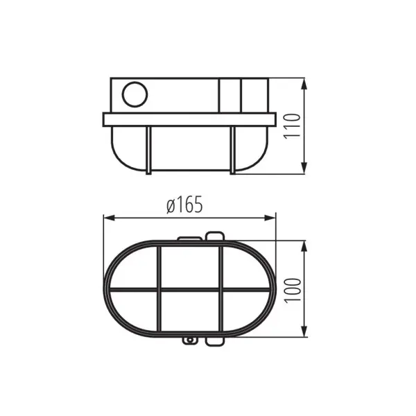 Вуличний світильник Kanlux 8092 Milo E27 1x25W IP44 чорний - фото №1