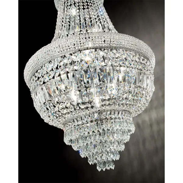 Люстра Ideal Lux 215969 Dubai E14 10x28W IP20 хром - фото №1 Люстра Ideal Lux 215969 Dubai E14 10x28W IP20 хром - фото №1