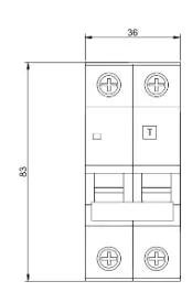 Автомат защитного отключения Promfactor FAP1-AC "C" 20А/0,03A 2P 6кА (FAP01C20030AC) - фото №2