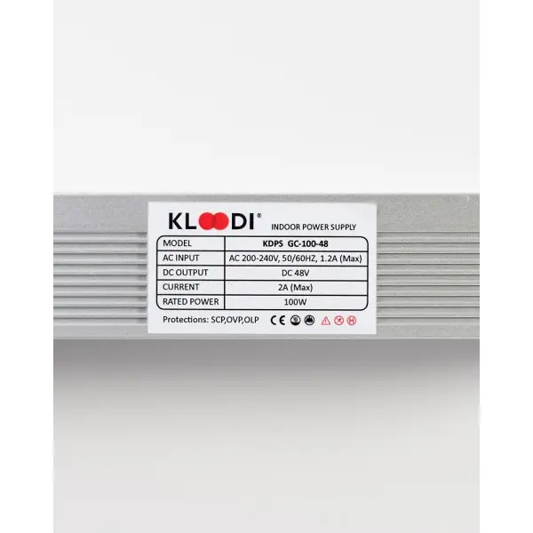 Блок питания Kloodi KDPS-GC 100 48V 100W серебристый - фото №4