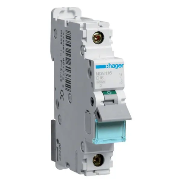Электроавтомат NDN116 (1p,D,16А) Hager