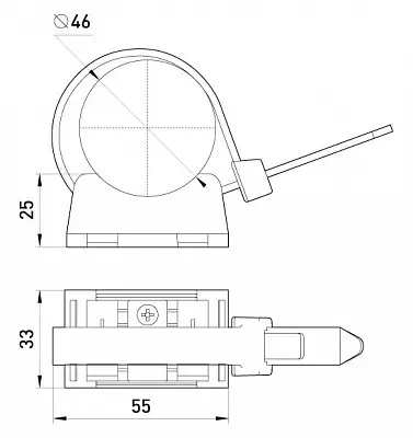Дистанционный зажим E.Next tarel.ukd.4.120.2.25 (диам.связки до 46мм) - фото №1