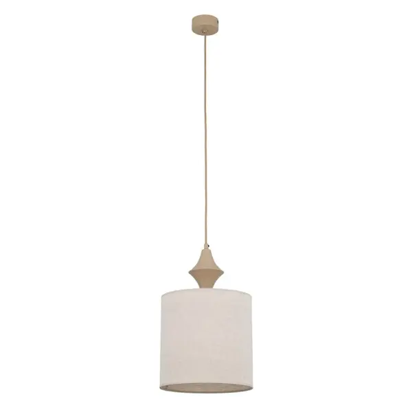 Подвесной светильник, люстра TK Lighting 11437 Amura E27 1x15W IP20 бежевый