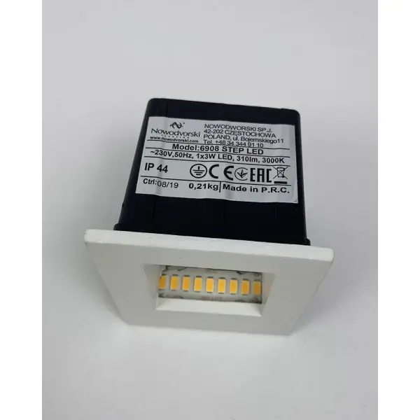 Светильник уличный Nowodvorski 36908 Step LED 1x3W 3000K 190Lm IP44 Wh - фото №4 Светильник уличный Nowodvorski 36908 Step LED 1x3W 3000K 190Lm IP44 Wh - фото №4