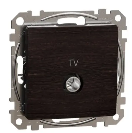 Кінцева TV-розетка 4дБ Schneider Electric Sedna Design & Elements венге SDD181471 Кінцева TV-розетка 4дБ Schneider Electric Sedna Design & Elements венге SDD181471