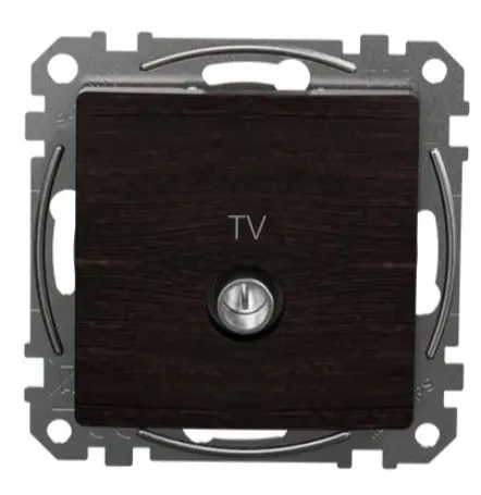 Кінцева TV-розетка 4дБ Schneider Electric Sedna Design & Elements венге SDD181471 - фото №4 Кінцева TV-розетка 4дБ Schneider Electric Sedna Design & Elements венге SDD181471 - фото №4