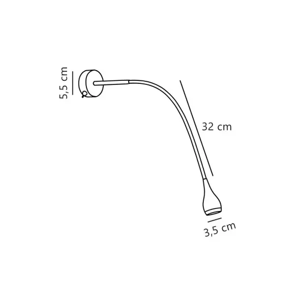 Бра, настенный светильник Nordlux 320131 Drop LED 1x3W 3000K 130Lm IP20 белый - фото №1