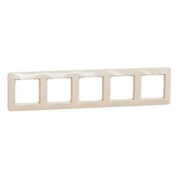 Рамка 5-постовая Schneider Electric Sedna Design бежевая SDD312805