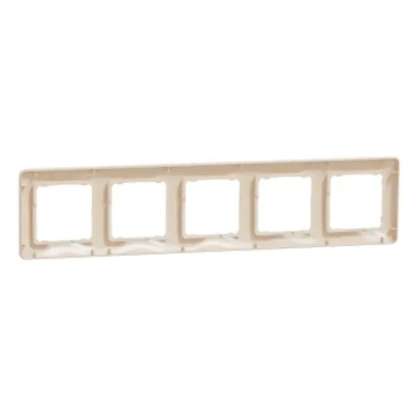 Рамка 5-постовая Schneider Electric Sedna Design бежевая SDD312805 - фото №1