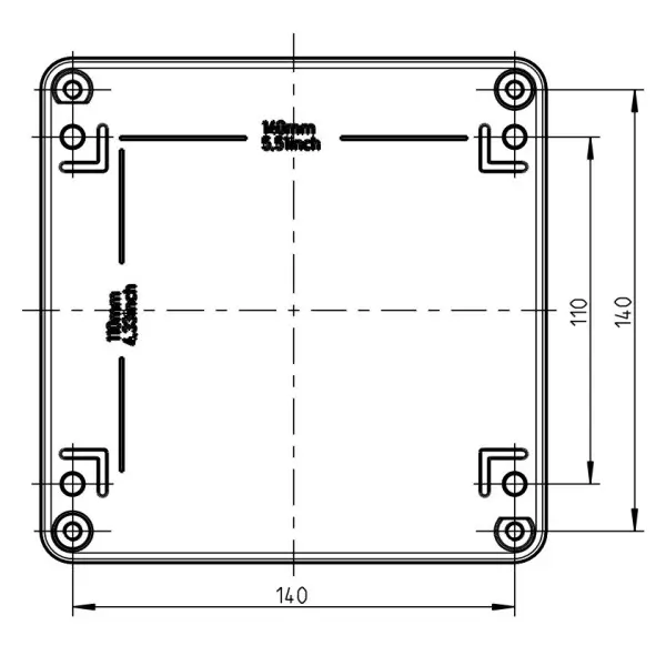 Металева монтажна коробка Spelsberg AL 1616-9 (sp15001101) IP66 - фото №6 Металева монтажна коробка Spelsberg AL 1616-9 (sp15001101) IP66 - фото №6