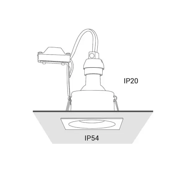 Точковий світильник Nowodvorski 8368 Delta GU10 1x15W IP54 Білий - фото №3