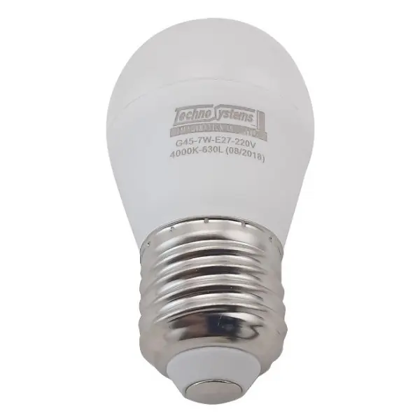 Светодиодная лампа TNSy LED ElectroGurt-G45-7W-E27-220V-4000K-740L GOLDEN (TNSy5000036)