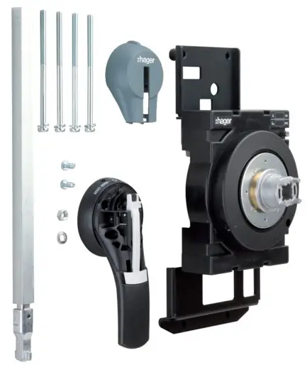 Поворотна подовжена ручка Hager HXF031H з можливістю блокування h1250-h1600 IP55