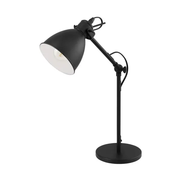 Настільна лампа Eglo 49469 Priddy E27 1x40W IP20 чорна
