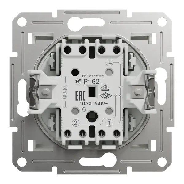 Проходной переключатель Schneider Electric Asfora без рамки белый (EPH0470121) - фото №1