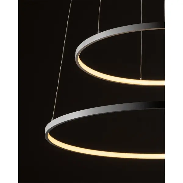 Люстра Nowodvorski Circolo Power 11646 LED 2x67W 3000K 3700Lm IP20 белая - фото №2