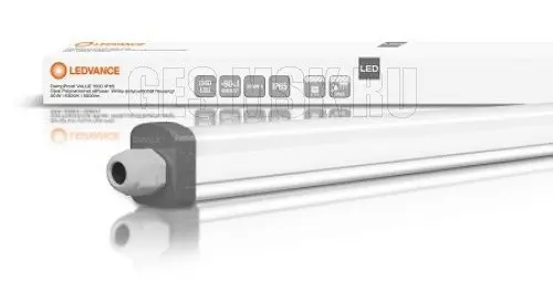 Пиловологозахищений світильник Ledvance ECO CLASS SLIM DAMP PROOF 1200 36Вт 6500K (4099854191237) - фото №4