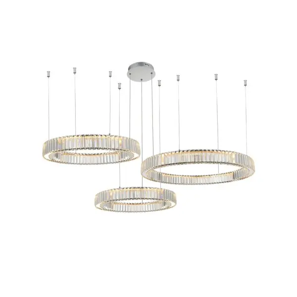 Люстра Azzardo AZ5795 Spark LED 3x144W 3000K 7840Lm IP20 хром Люстра Azzardo AZ5795 Spark LED 3x144W 3000K 7840Lm IP20 хром
