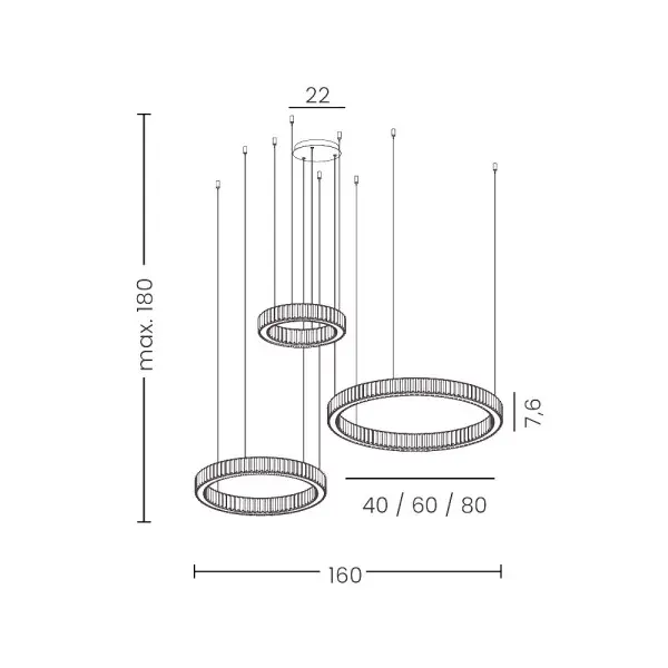 Люстра Azzardo AZ5795 Spark LED 3x144W 3000K 7840Lm IP20 хром - фото №2 Люстра Azzardo AZ5795 Spark LED 3x144W 3000K 7840Lm IP20 хром - фото №2