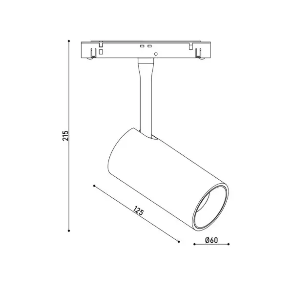 Магнітний трековий світильник Kloodi KDMG-SPOT60 12W 3K WH LED 960Lm IP20 білий - фото №3 Магнітний трековий світильник Kloodi KDMG-SPOT60 12W 3K WH LED 960Lm IP20 білий - фото №3