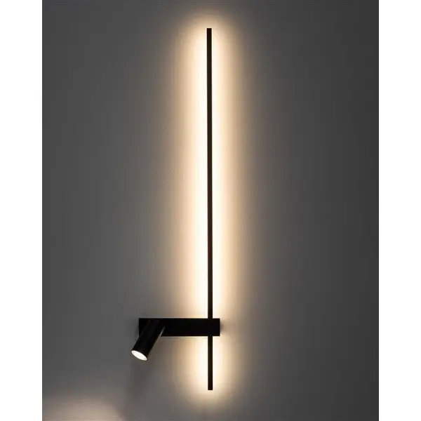 Настінний світильник, бра Nowodvorski 11426 Easy Right LED+GU10 MR11 11+10W 3000K 380Lm IP20 чорний - фото №2 Настінний світильник, бра Nowodvorski 11426 Easy Right LED+GU10 MR11 11+10W 3000K 380Lm IP20 чорний - фото №2