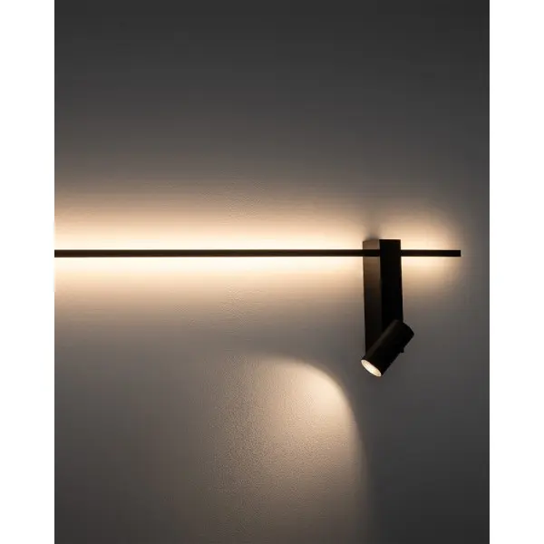 Настінний світильник, бра Nowodvorski 11426 Easy Right LED+GU10 MR11 11+10W 3000K 380Lm IP20 чорний - фото №3 Настінний світильник, бра Nowodvorski 11426 Easy Right LED+GU10 MR11 11+10W 3000K 380Lm IP20 чорний - фото №3