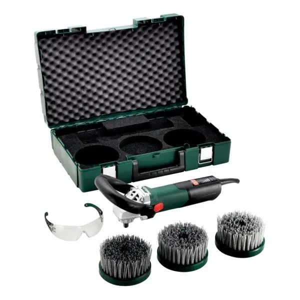 Шліфувальна машина Metabo PE 15-25 Set з 3 тарільчастими щітками для обробки дерева (615250500) - фото №1