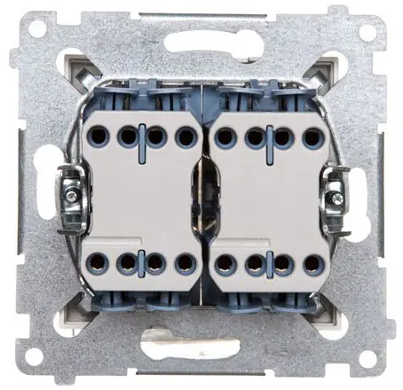 Подвійний перехресний вимикач Kontakt Simon Simon 54 DW7/2.01/46 (бронза) - фото №1